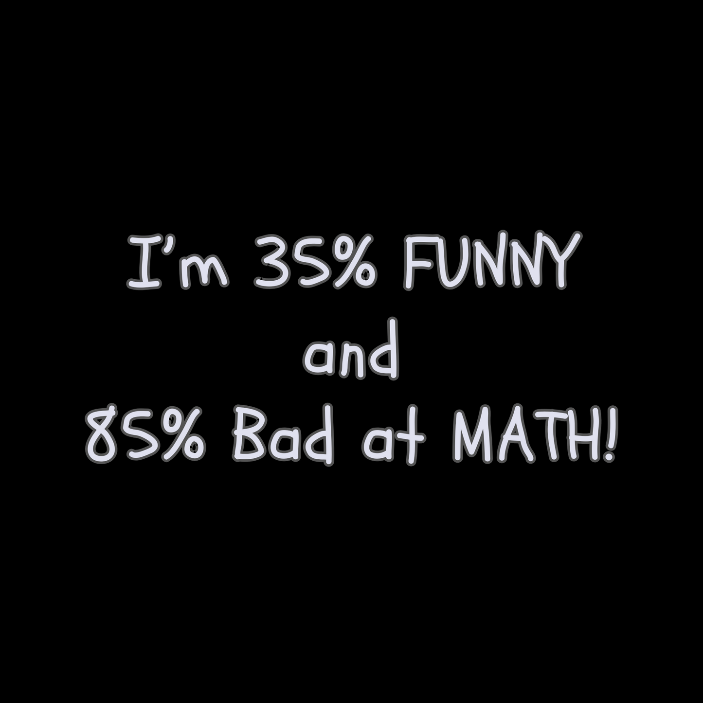 I’m 35% Funny & 85% Bad at Math!